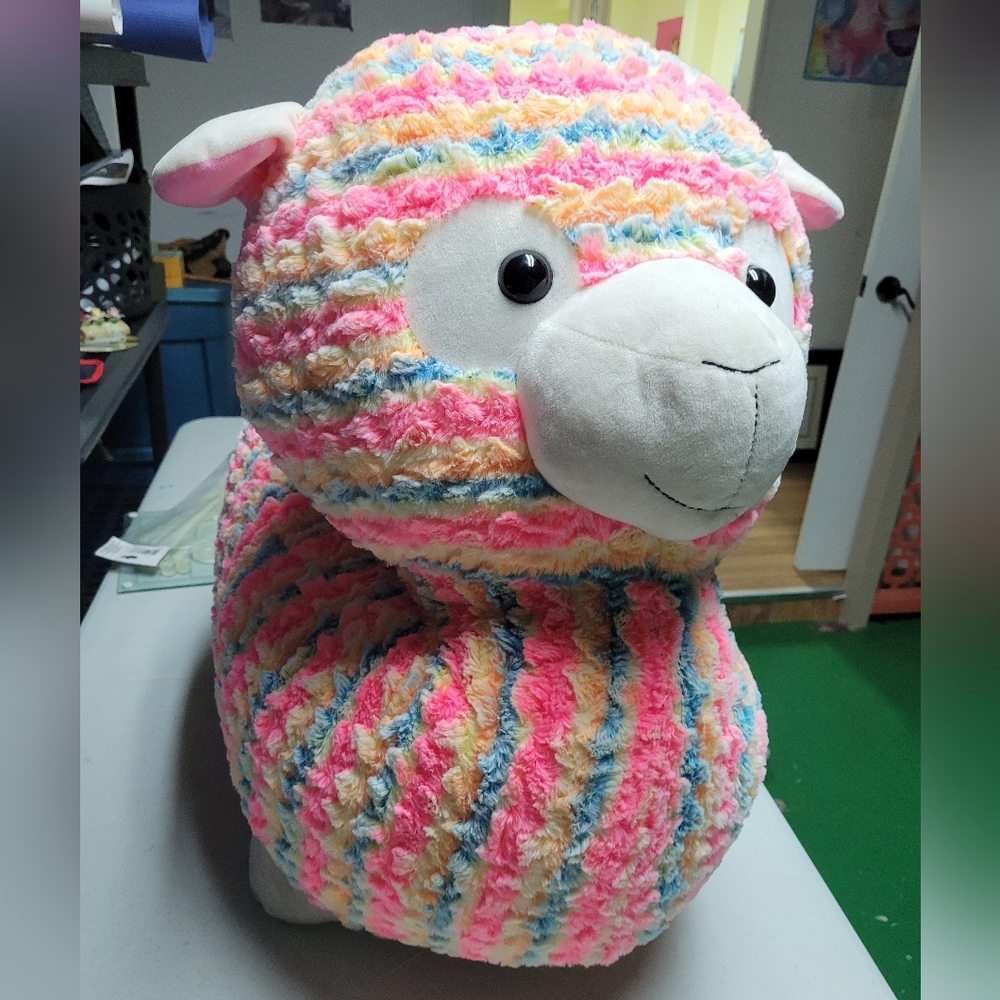 Supersized llama stuffed animal